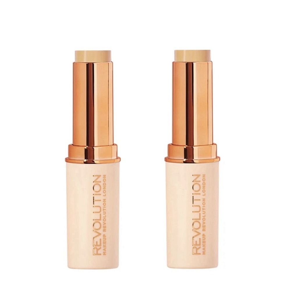 Pack of 2 Makeup Revolution Beauty Fast Base Stick Foundation, F6